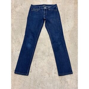 White House Black Market Slim Leg Dark Wash Denim Jeans Women's Size 4R